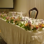 結婚披露宴高砂テーブル